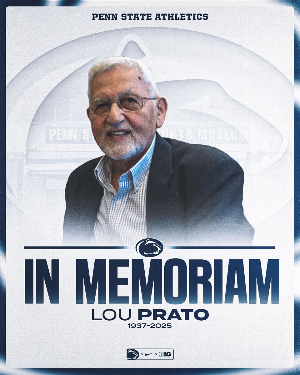 Penn State Athletics joins the friends and family of historian Lou Prato as we mourn his passing and remember his remarkable life. 

🔗: bit.ly/41kRnom

#WeAre