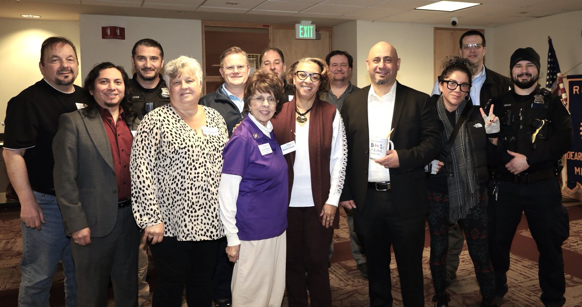 Today, we welcomed <a href="/DearbornHtsPD/">Dearborn Heights Police</a> Acting Chief Haidar as our guest speaker.  He was accompanied by Director Vanderplow, and Officers Hojeij and Jasman.  It's always nice to have <a href="/iaff1355/">Dearborn Heights Firefighters</a> Chief Brogan with us, too.  Our thanks to our first responders for keeping us safe.