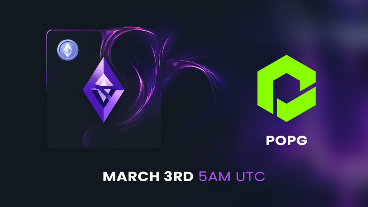 gempad_app's tweet photo. 💎 POPG PRESALE ANNOUNCEMENT 💎

We're proud to announce the presale for @POPGtoken.
Their presale is taking place on the 3rd of March at 5am UTC! 🕗

✅ Presale link: https://t.co/aagvMqyzkn

#ETH #Ethereum https://t.co/9xAcjTaEYM