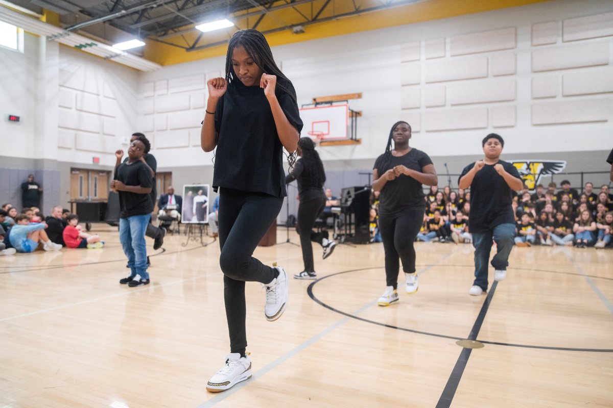 CSISD's tweet photo. Wellborn Middle School held its first-ever Black History Month Program today, featuring performances from students and staff, and a special message from Brazos County District Attorney Jarvis Parsons. #CSISDBlackHistory https://t.co/W8qE21L2M3