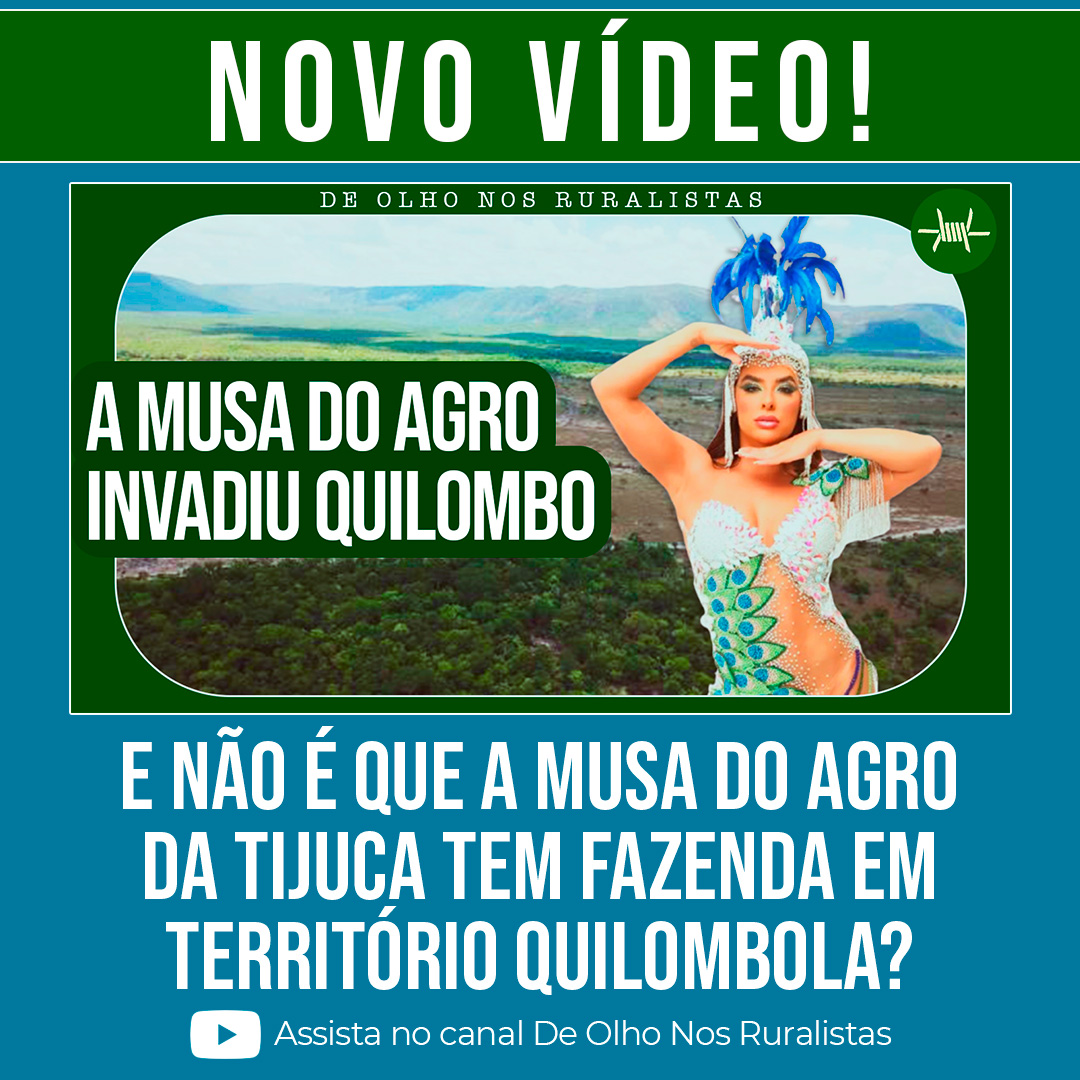 📢 NOVO VÍDEO!  

E NÃO É QUE A MUSA DO AGRO DA TIJUCA TEM FAZENDA EM TERRITÓRIO QUILOMBOLA?  

Saiba mais no nosso canal:  
youtu.be/Gx-OXlfPDY4?si…