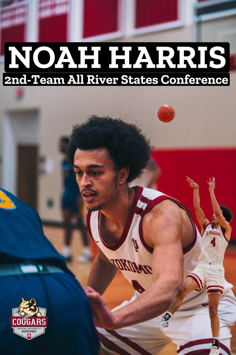 IU Kokomo Men’s Basketball (@iukmbb) on Twitter photo Congratulations to <a href="/_noahharris_/">Noah Harris</a> on becoming 2nd-Team All River States Conference! #GoCougars Congratulations to <a href="/_noahharris_/">Noah Harris</a> on becoming 2nd-Team All River States Conference! #GoCougars