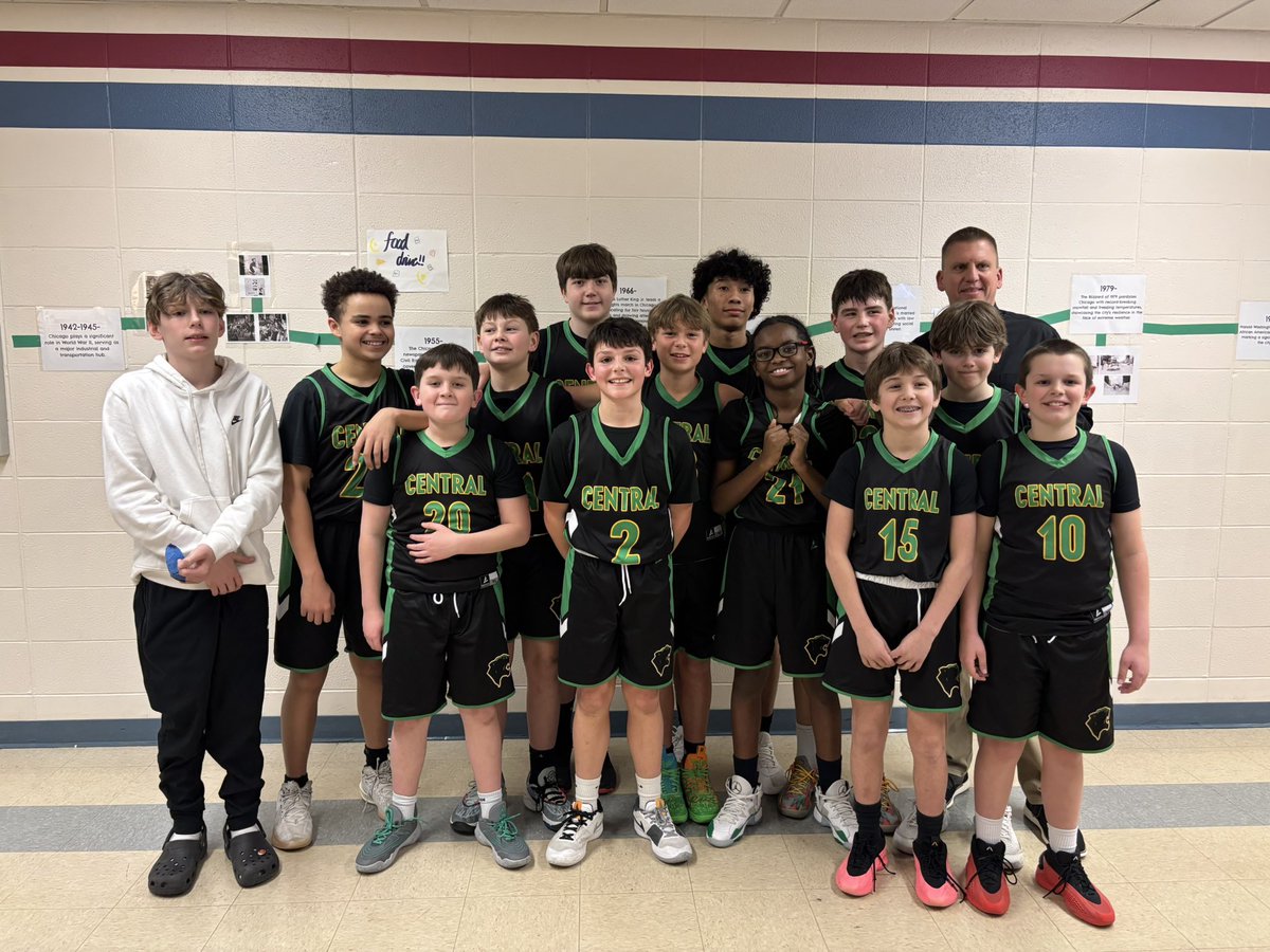 Congratulations to the CMS 6th/7th grade boys’ basketball team on being the Conference Champions!