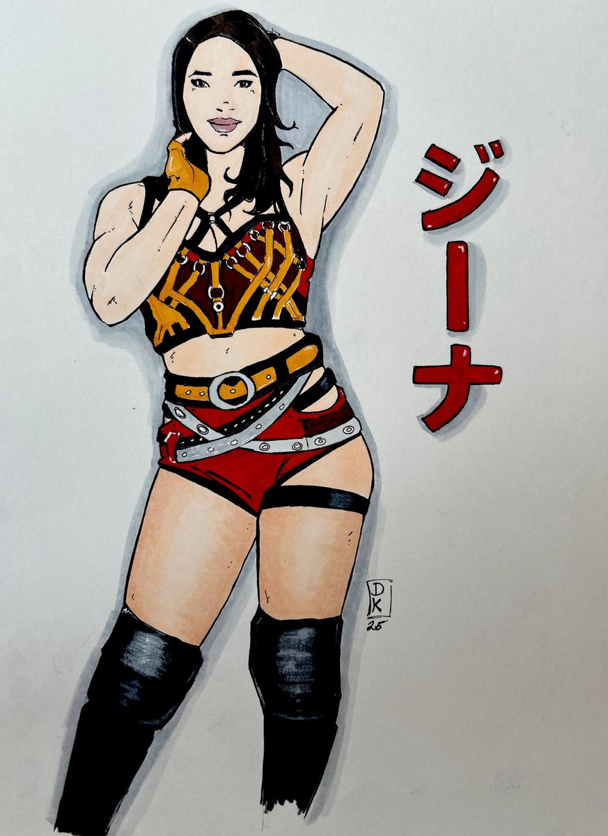 Finished this piece inspired by <a href="/stardom_xena/">xena ジーナ</a> in Copic markers and ink on Bristol board.

#art #STARDOM #EXV