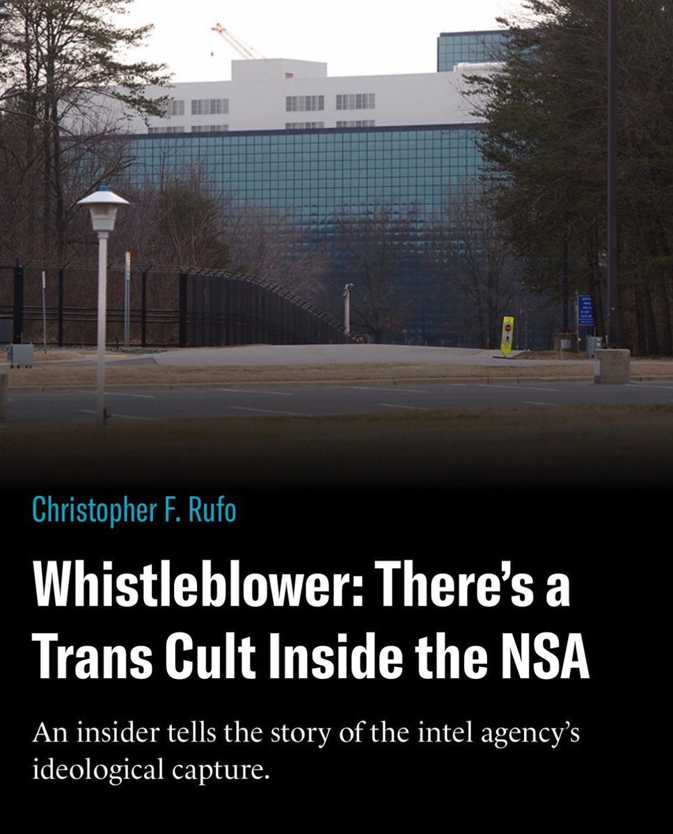 christopherrufo's tweet image. The NSA whistleblower tells me there is a clique of male-to-female transgender Marxists who have established a &quot;cult&quot; inside the agency. &quot;They hate capitalism. They hate Christians. They&apos;re always espousing Marxist beliefs.&quot;

&quot;It infected everything.&quot;
city-journal.org/article/nsa-wh…