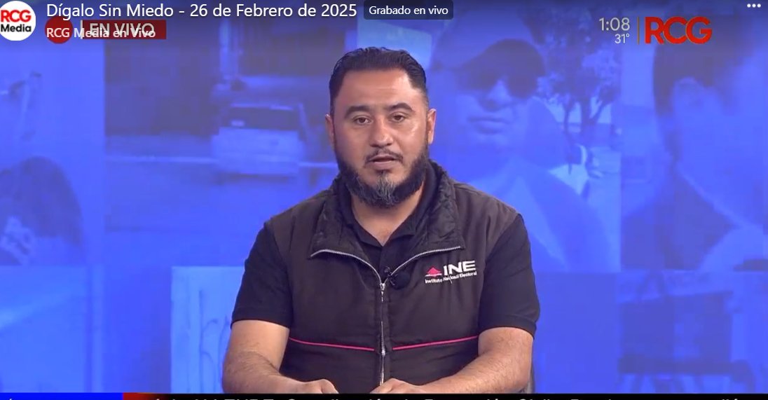 #Entérate
El VED <a href="/robleva/">jesus robledo valero</a> , sostuvo una entrevista con el periodista Toño Moreno en el programa 📺"Dígalo Sin Miedo" del medio <a href="/rcg_media/">RCG MEDIA</a>. Se informó que el último día para reponer la #INE es el 28 de febrero, señaló: sedes, ubicaciones y horarios de atención de los Módulos.