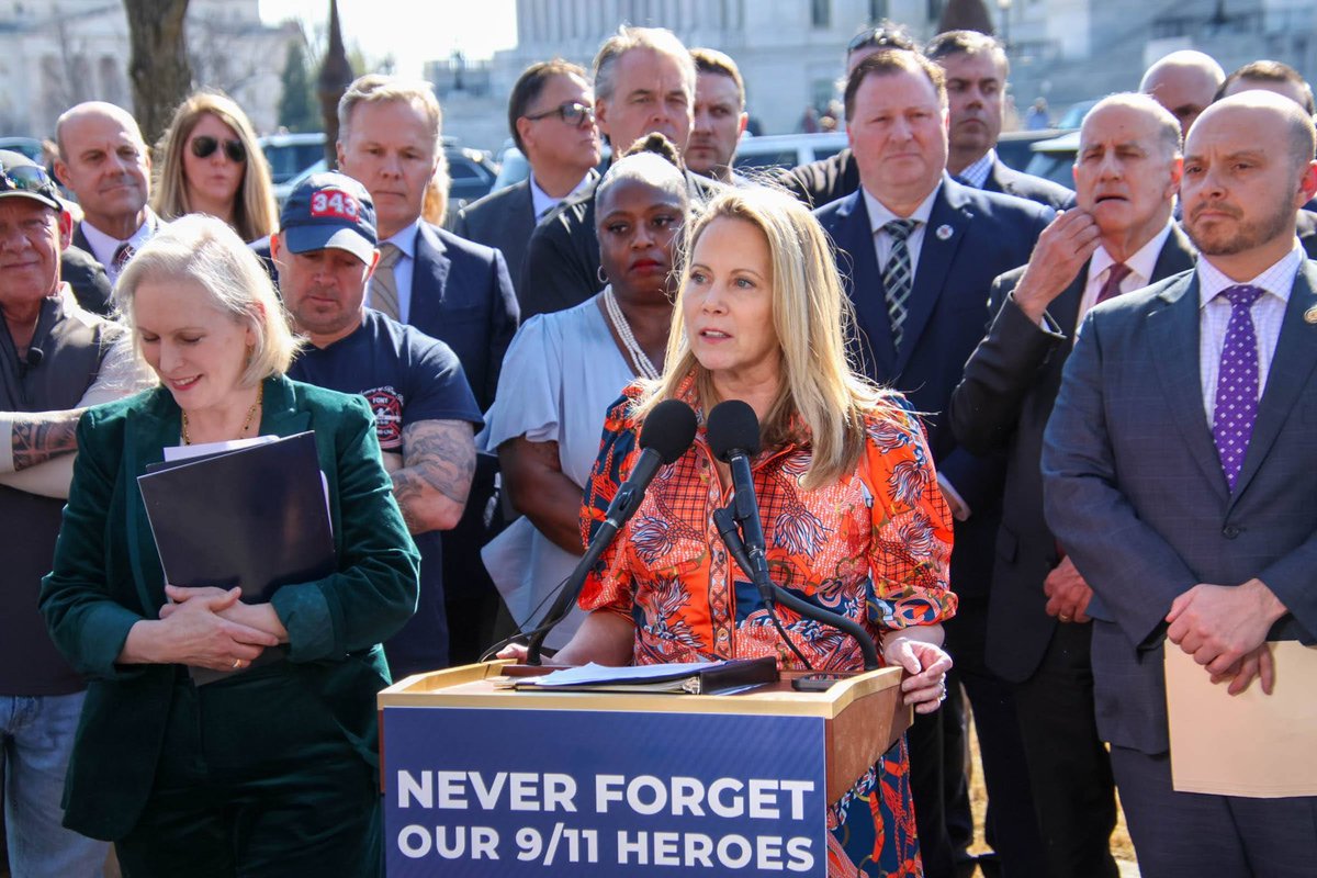 Congresswoman Laura Gillen (@replauragillen) on Twitter photo Our 9/11 first responders and survivors should never worry about accessing the health care they deserve.
Today, I was proud to join my colleagues <a href="/SenGillibrand/">Kirsten Gillibrand</a>, <a href="/SenSchumer/">Chuck Schumer</a>, <a href="/RepGarbarino/">Rep. Andrew Garbarino</a>, and <a href="/RepDanGoldman/">Rep. Dan Goldman</a> to reintroduce the bipartisan 9/11 Responder and Survivor Health Our 9/11 first responders and survivors should never worry about accessing the health care they deserve.
Today, I was proud to join my colleagues <a href="/SenGillibrand/">Kirsten Gillibrand</a>, <a href="/SenSchumer/">Chuck Schumer</a>, <a href="/RepGarbarino/">Rep. Andrew Garbarino</a>, and <a href="/RepDanGoldman/">Rep. Dan Goldman</a> to reintroduce the bipartisan 9/11 Responder and Survivor Health