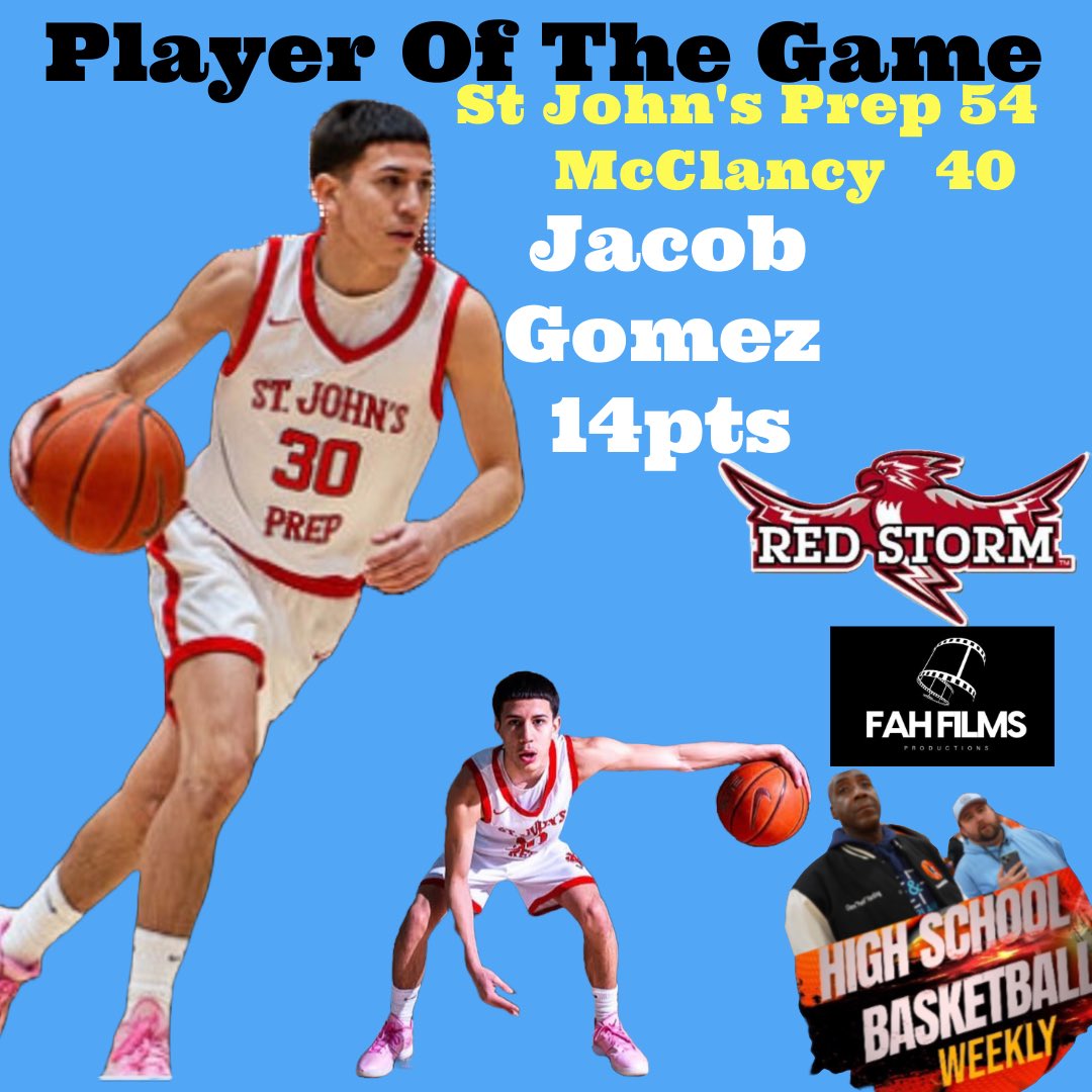 Basketballheadzz Presents: Player of the Game @sjpmbb Senior guard @jayygomezz_ led the Redstorm over @mcclancygirlsbasketball 54-40 🏀🏀🏀🏀🏀🏀🏀🏀🏀🏀🏀🏀🏆🏆🏆🏆🏆 #explorepage #explore #explorepage✨ #exploremore #nychighschoolbasketball #follow #basketballheadzz