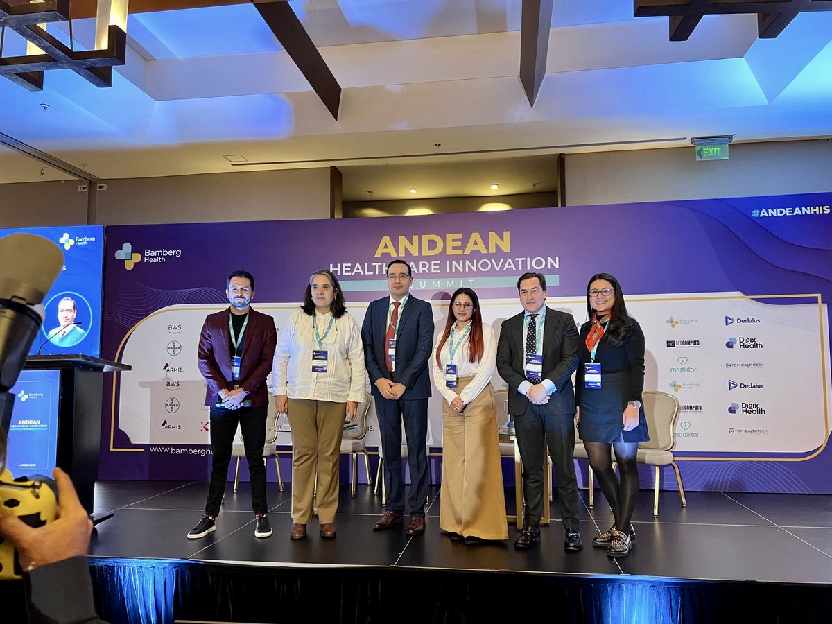 Andean Healthcare Innovation Summit, 2025.
Panel Transformando la Atención Sanitaria en la Región: Tecnologías Pioneras, Alianzas Estratégicas y Resultados Centrados en el Paciente <a href="/MedicinaSabana/">Facultad de Medicina Unisabana</a>  <a href="/unisabana/">Universidad de La Sabana</a> <a href="/FSFB_Salud/">Fundación Santa Fe de Bogotá</a> <a href="/DNP_Colombia/">Departamento Nacional de Planeación</a> <a href="/IETSColombia/">Instituto de Evaluación Tecnológica en Salud</a>