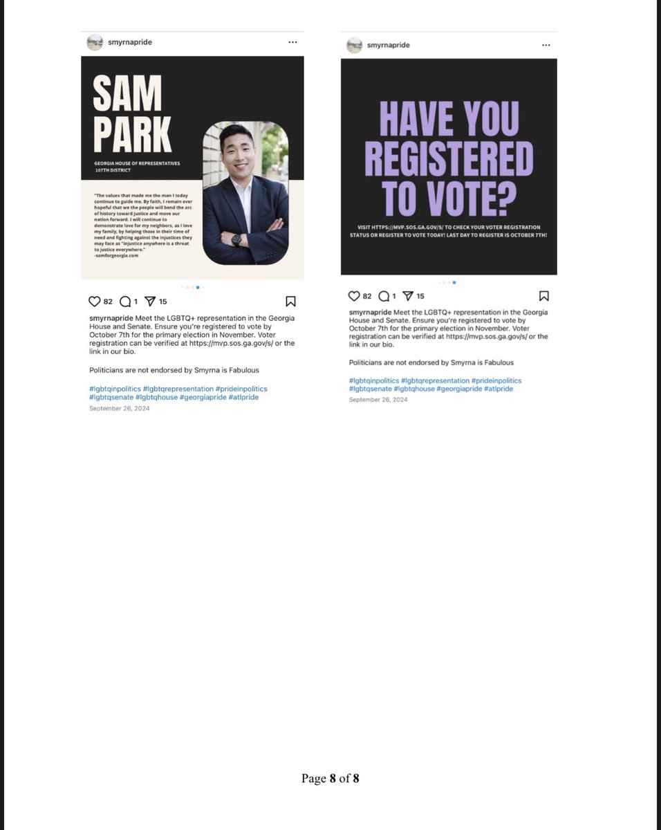 Exhibits to the letter from our attorneys.