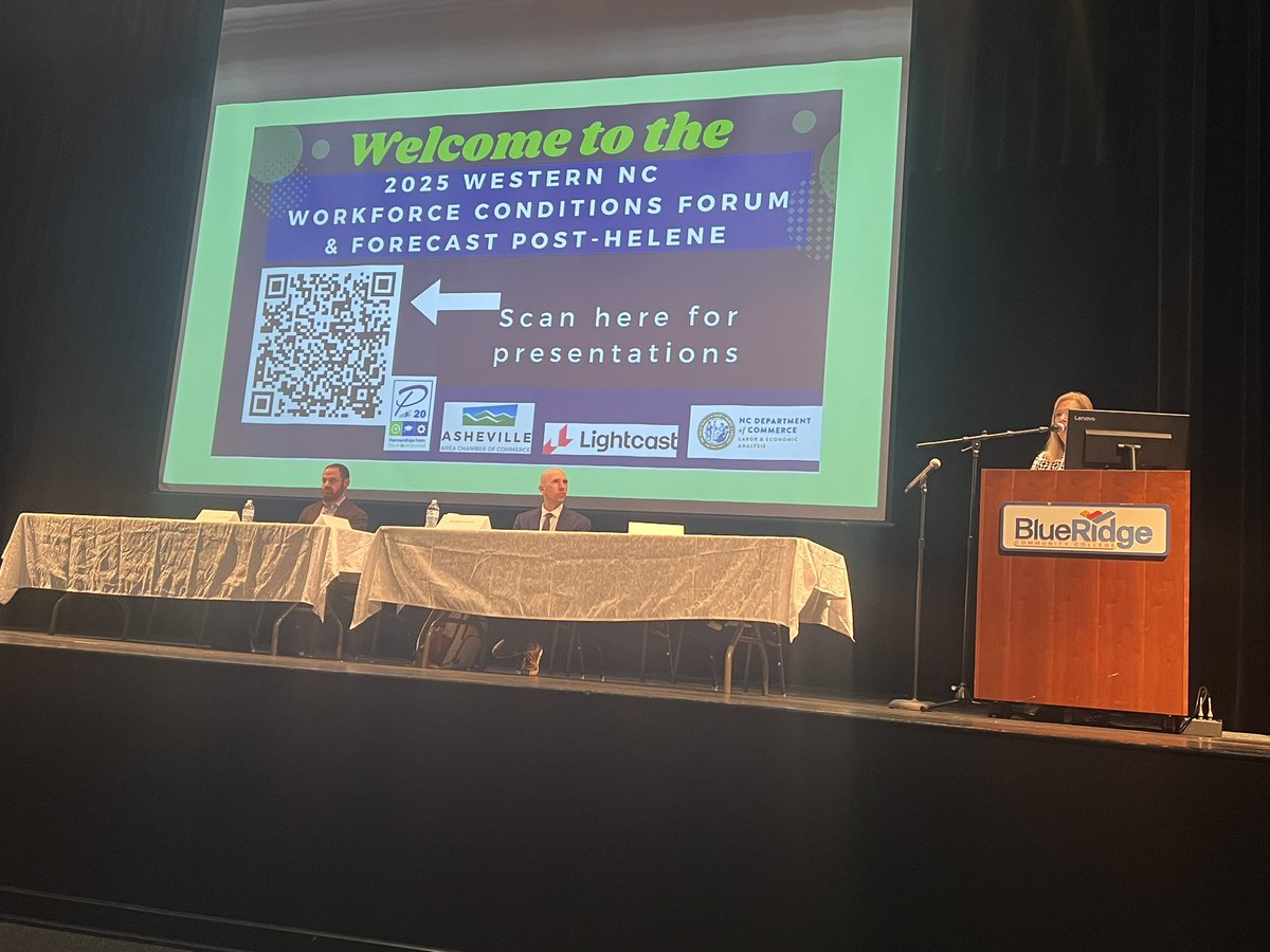Thank you <a href="/LandofSkyRC/">Land of Sky</a> for bringing various sectors in our region together to hear the story of a promising economic Helene recovery, and for providing a forum to discuss our collective next steps. We are #wncstrong