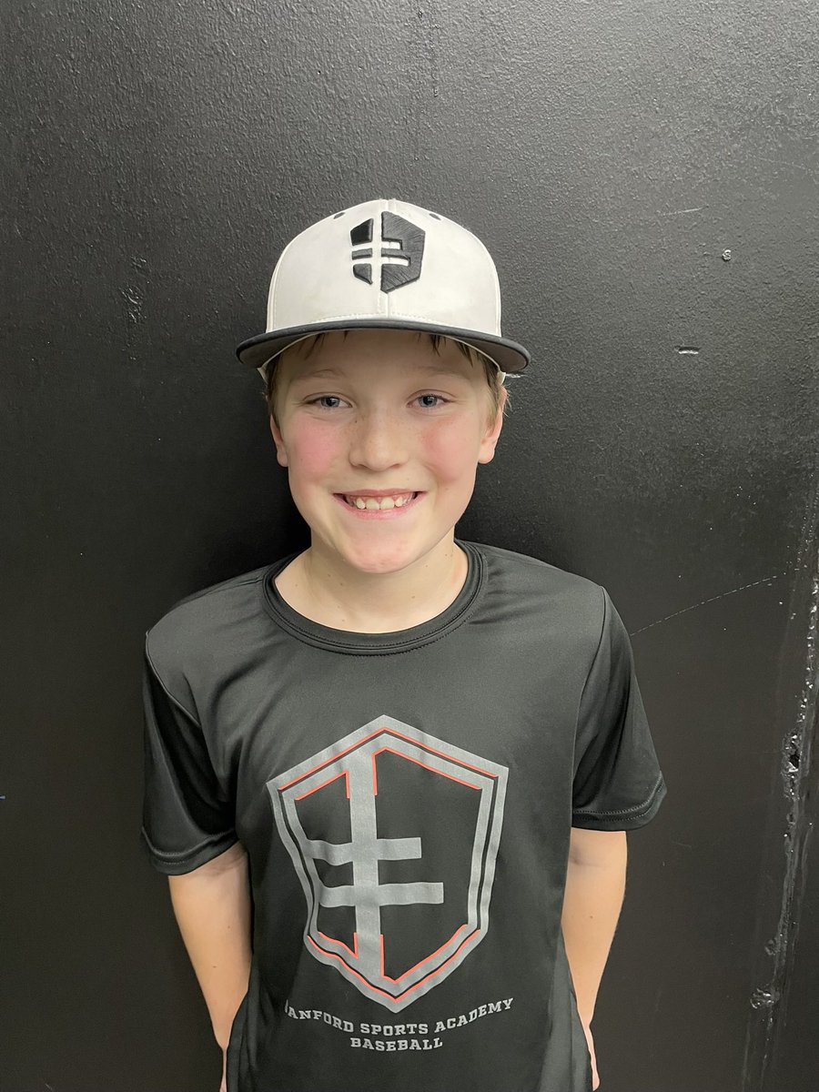 Meet Dayton, one of our Sanford 11u Red stars! He's been a part of our program for 2 years and brings his A-game every time. A huge Atlanta Braves fan and a pizza lover, Dayton is always ready to hit it out of the park! ⚾🍕 #SanfordSports