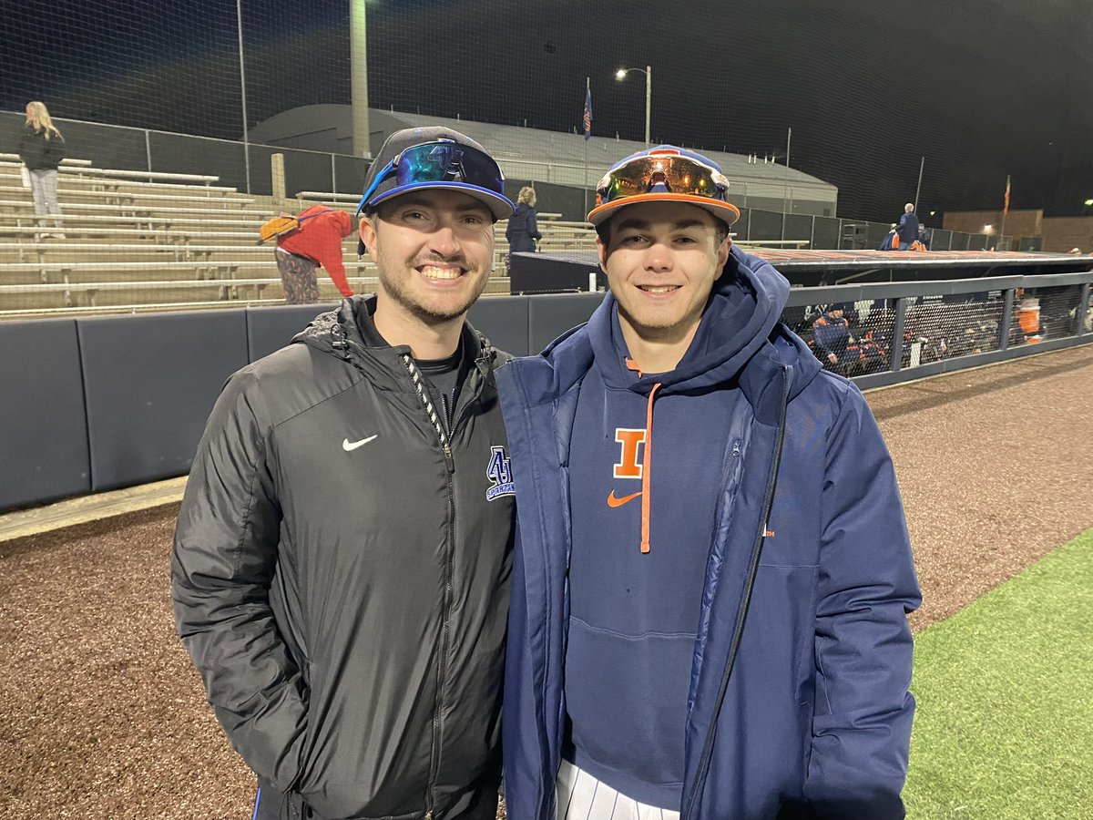 OHS_Baseball1's tweet image. It is always nice to see former Panthers continuing to give back to the baseball world. Two of the best to come through the baseball program…great players and great individuals.  Carter Turnquist coaching at Aurora University and Cal Hejza coaching at University of Illinois.