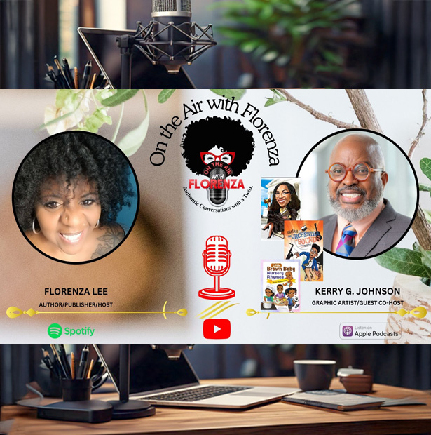 Kerry G. Johnson | Caricatures and Illustrations (@caricaturekerry) on Twitter photo Many thanks to <a href="/Florenza_Lee/">Florenza Denise Lee</a>. I was honored to be a guest on her podcast. It was a joyful and engaging conversation about my #creativejourney in caricatures, graphic design, and illustration. #FlorezaDeniseLee #Florenza #FlorenzaLee #OntheAirwithFlorenza #OnTheAirWithFlorenza Many thanks to <a href="/Florenza_Lee/">Florenza Denise Lee</a>. I was honored to be a guest on her podcast. It was a joyful and engaging conversation about my #creativejourney in caricatures, graphic design, and illustration. #FlorezaDeniseLee #Florenza #FlorenzaLee #OntheAirwithFlorenza #OnTheAirWithFlorenza