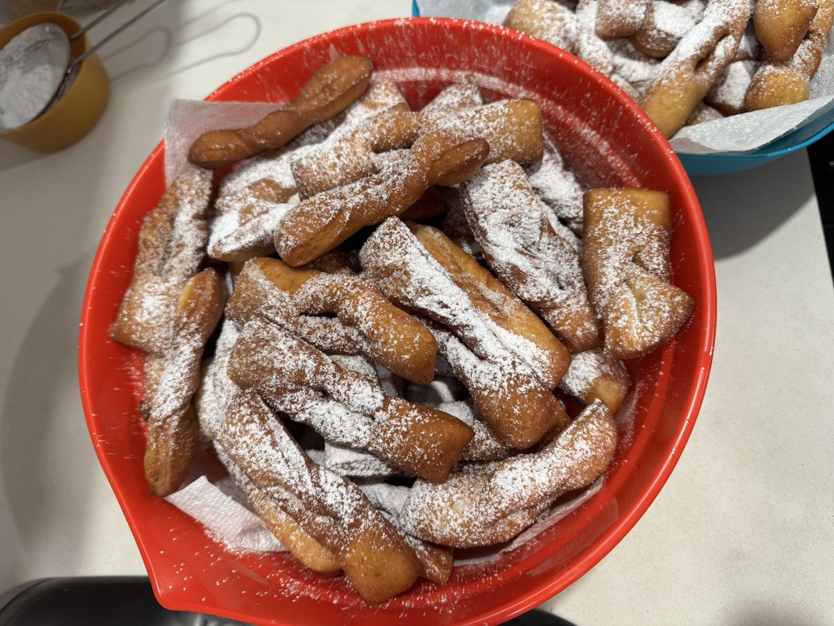 EcoFamilyTips's tweet photo. Traditions from the south of Chile!! Made by my mother-in-law who is visiting… our first visit after almost 2 years in Canada, famous broken pants 😍. #FamilyLove #TraditionalFood https://t.co/cHGr720rH9