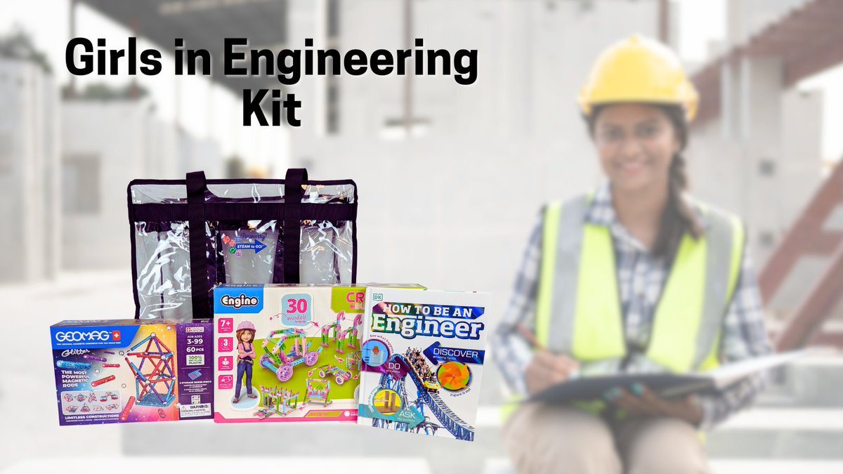 PenworthyBear's tweet image. Empower the next generation of female engineers with the Girls in Engineering Kit! Packed with hands-on projects and exciting challenges, it’s the perfect way to explore engineering principles while having fun. Grab the kit here: bit.ly/3CSRmjr #GirlsInEngineering #STEM