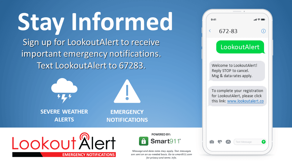 LakewoodCOgov's tweet photo. 🚨 When an emergency happens, be the first to know. LookoutAlert delivers real-time safety updates straight to your phone, email, or voicemail. Sign up in just five minutes at https://t.co/bnsLP9WqYV https://t.co/zEIM7X0Py9