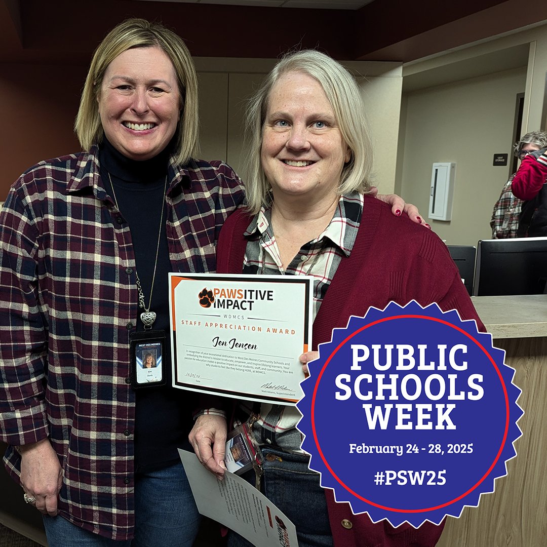 WDMCS's tweet photo. ππ©βπ« π Let's celebrate the incredible dedication of public school teachers! Share your gratitude by tagging a teacher who impacted you and telling them what makes them special. #PSW25 #ThankAPublicSchoolTeacher #WeAreWDMCS https://t.co/3JJPdC3Pp1