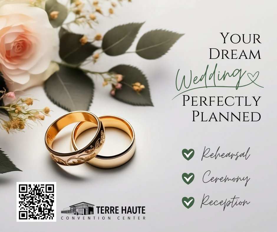 TerreHauteCC's tweet photo. Congratulations on your engagement! Now it’s time to bring your vision to life, and the Terre Haute Convention Center is here to make it effortless. 

Secure your date now—contact us today! https://t.co/HU1X0YNLC6