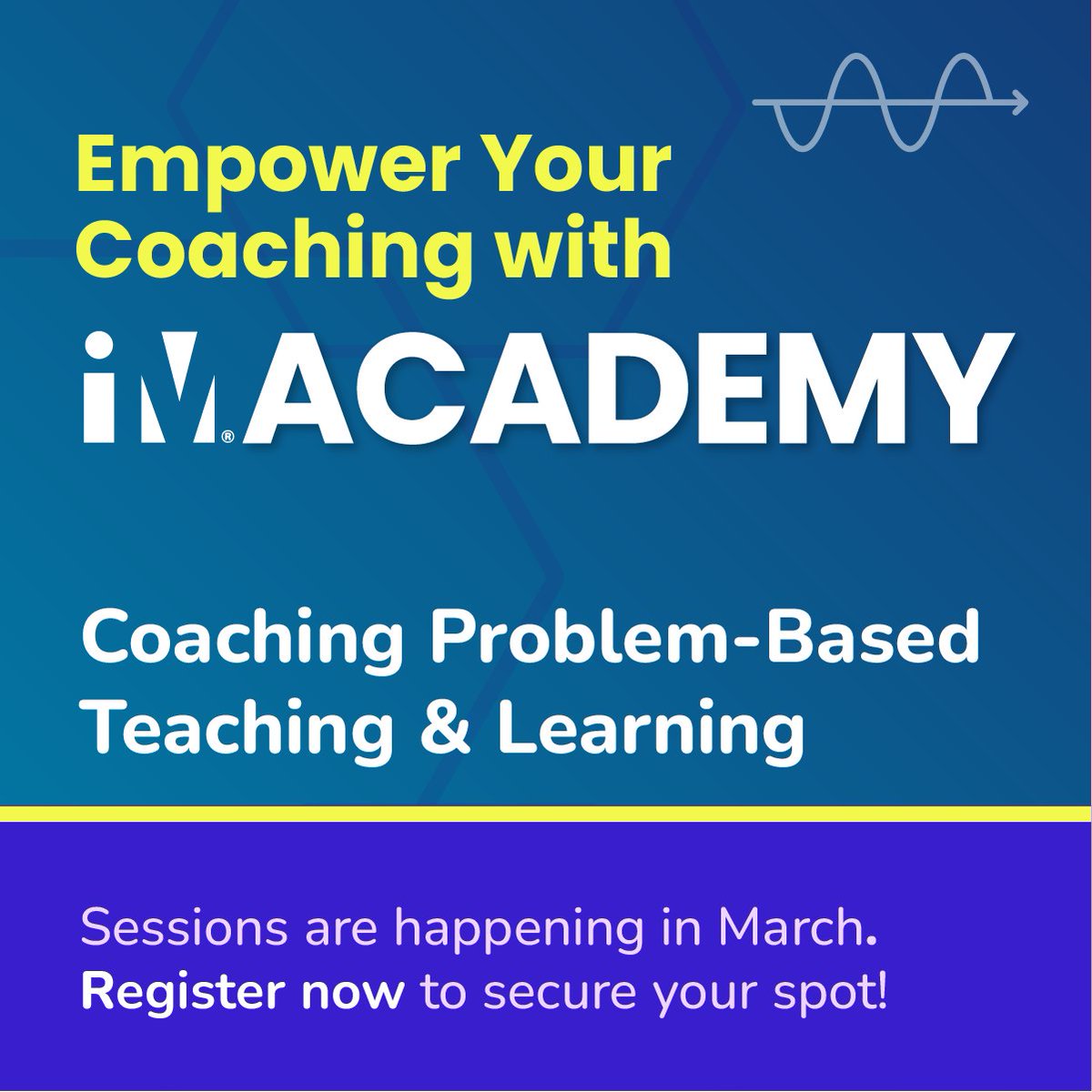 Empower Your Coaching with IM Academy!

Join our Coaching Problem-Based Teaching &amp; Learning sessions to gain practical strategies for supporting K–5 and 6–12 educators and students.

Sessions are filling up!

➡️ Register now to secure your spot: illustrativemathematics.org/professional-l…