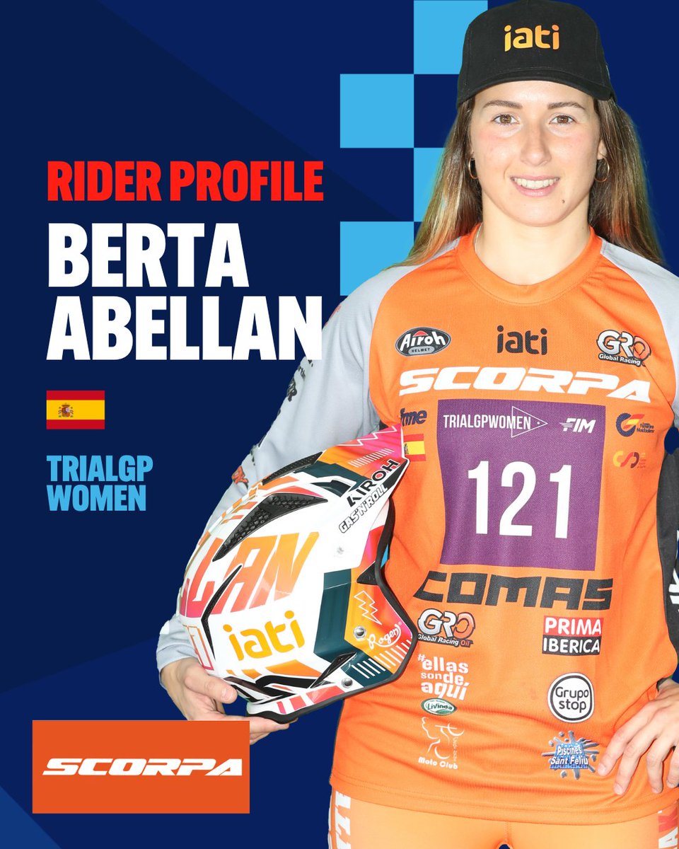 TrialGP Great Britain (@trialgp_gb) on Twitter photo Introducing <a href="/bertaabellan21/">Berta Abellan</a> competing for Scorpa Racing Factory. 6 time World Championship runner-up Berta will be looking to make it Gold this year!
🎟️Tickets for this year’s #FIM #TrialGP of Great Britain are on sale now #WeAreTrial Introducing <a href="/bertaabellan21/">Berta Abellan</a> competing for Scorpa Racing Factory. 6 time World Championship runner-up Berta will be looking to make it Gold this year!
🎟️Tickets for this year’s #FIM #TrialGP of Great Britain are on sale now #WeAreTrial