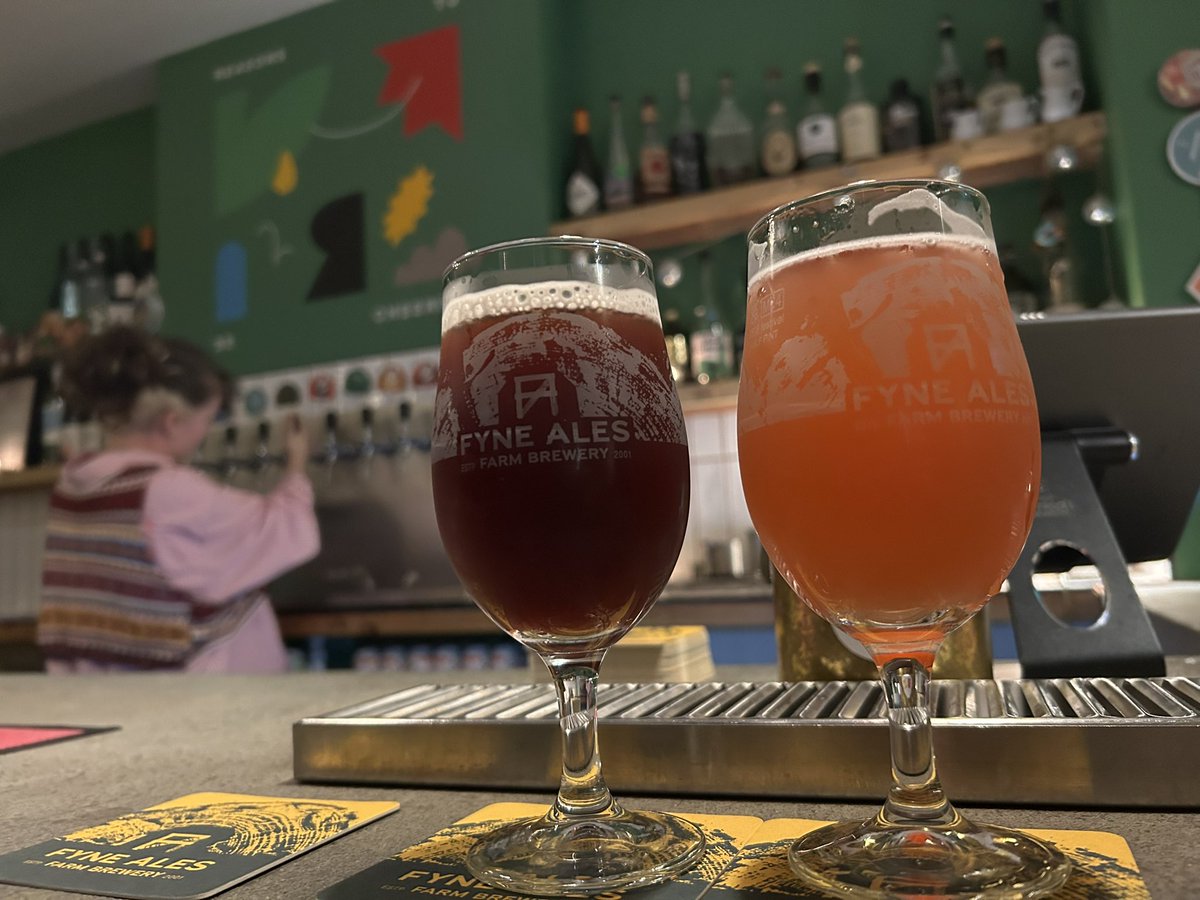 dbf_beer's tweet photo. @FyneAles are at Reasons to be Cheerful! These are two of the Origins beers, they also have two more Origins and three of their cask beers on! Perfect for a Wednesday evening https://t.co/rcRTnXg0Be