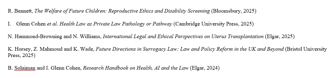 Some new books waiting for review in Medical Law Review- get in touch if interested in reviewing for us, and please do share with your networks 📚