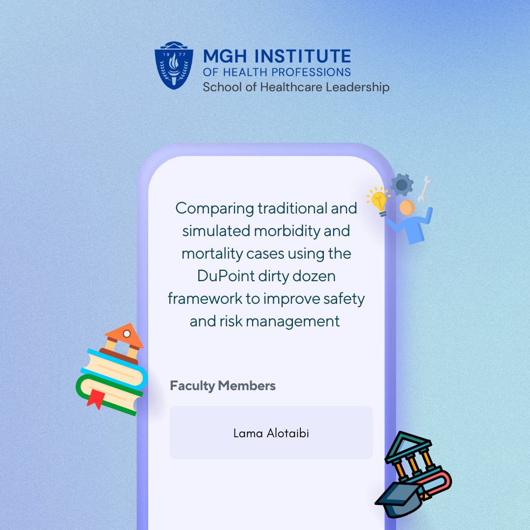 A huge thank you to Lama Alotaibi for presenting "Comparing Traditional &amp; Simulated M&amp;M Cases" on Jan 13! 

Your insights into improving safety &amp; risk management through the DuPoint Dirty Dozen framework were invaluable!