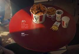 Never seen this work for KFC before but love the art direction; using light beams to show off data. Statistics can be beautiful - who knew.