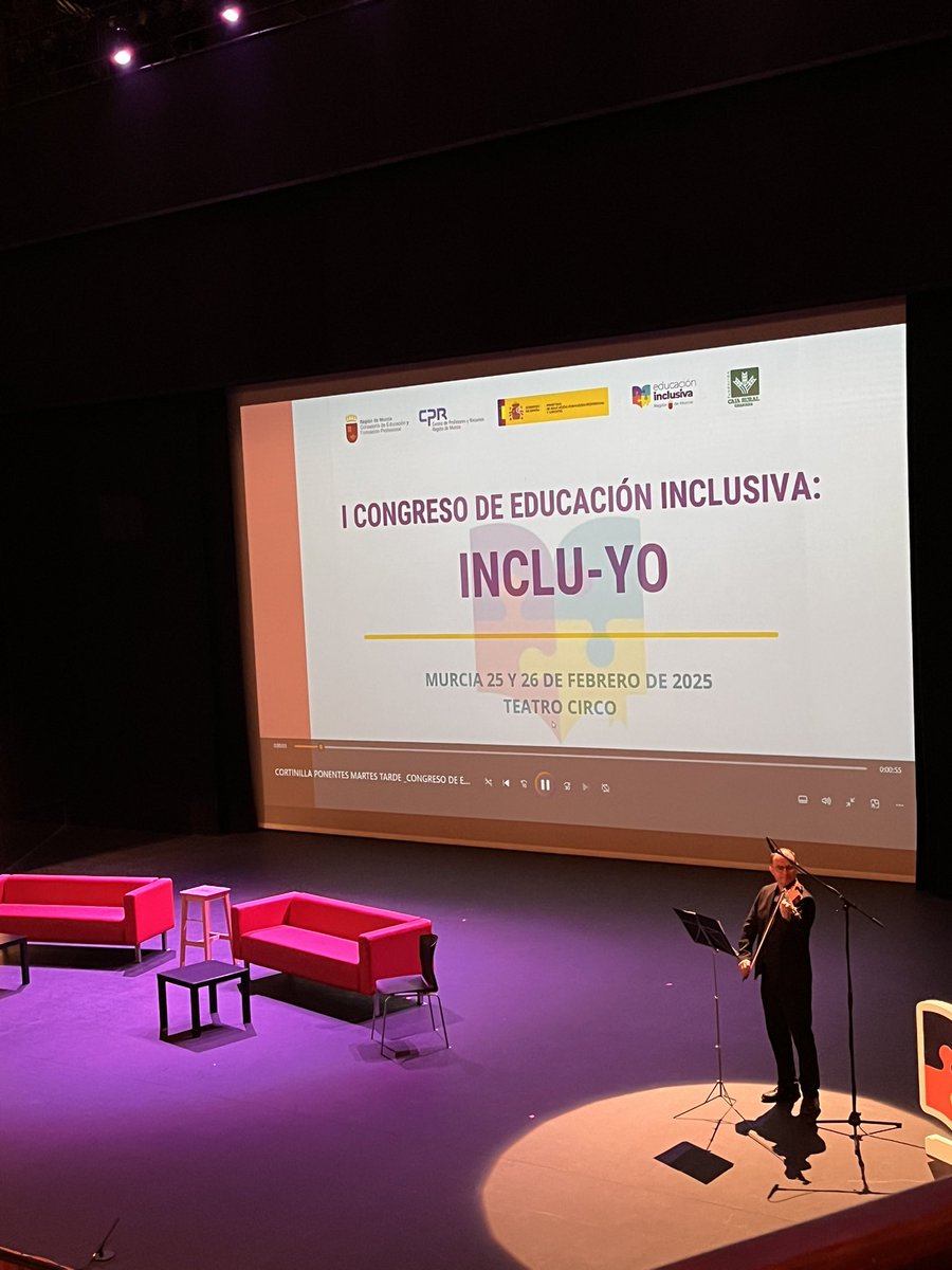 Dos días muy enriquecedores en el I Congreso de Educación Inclusiva: INCLU-YO, Teatro Circo de Murcia,  25 y 26 de febrero. Gracias a la Dirección General de Atención a la Diversidad de la Región de Murcia por crear este espacio de encuentro para profesionales de la educación.