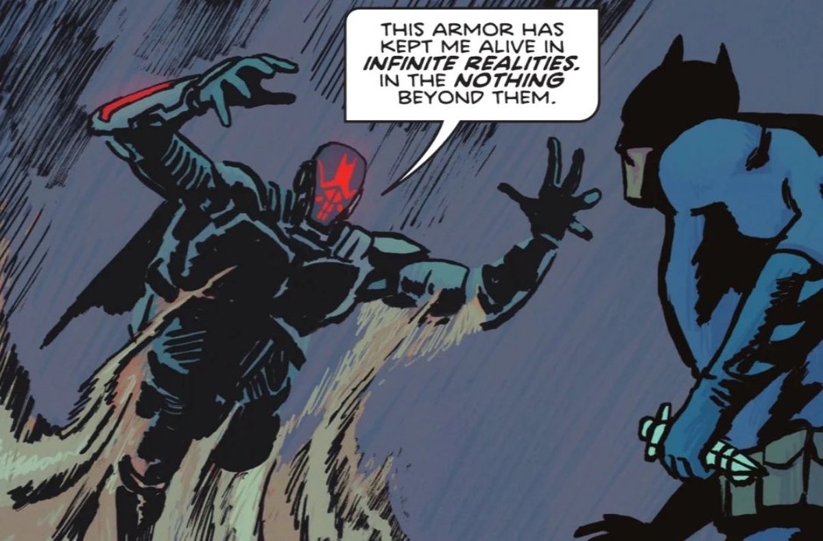 FUN FACT:

The Foundation encountered The Nothing at some point in the past!

However he was able to survive in The Nothing thanks to his armor.