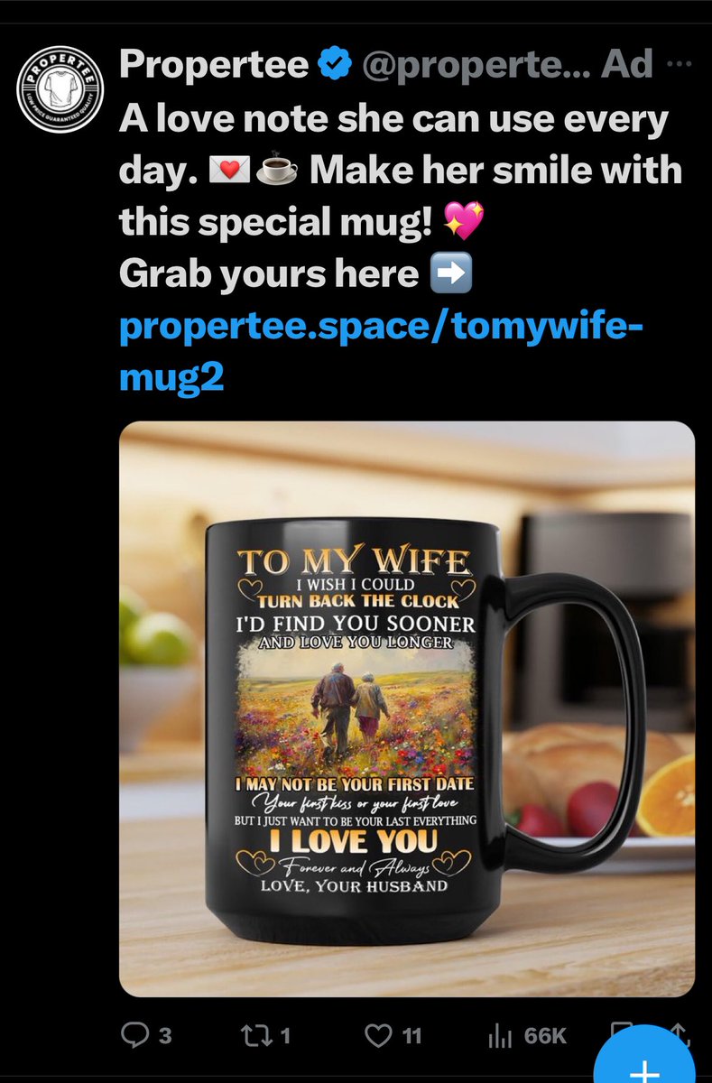 Imagine being married to someone who got you this