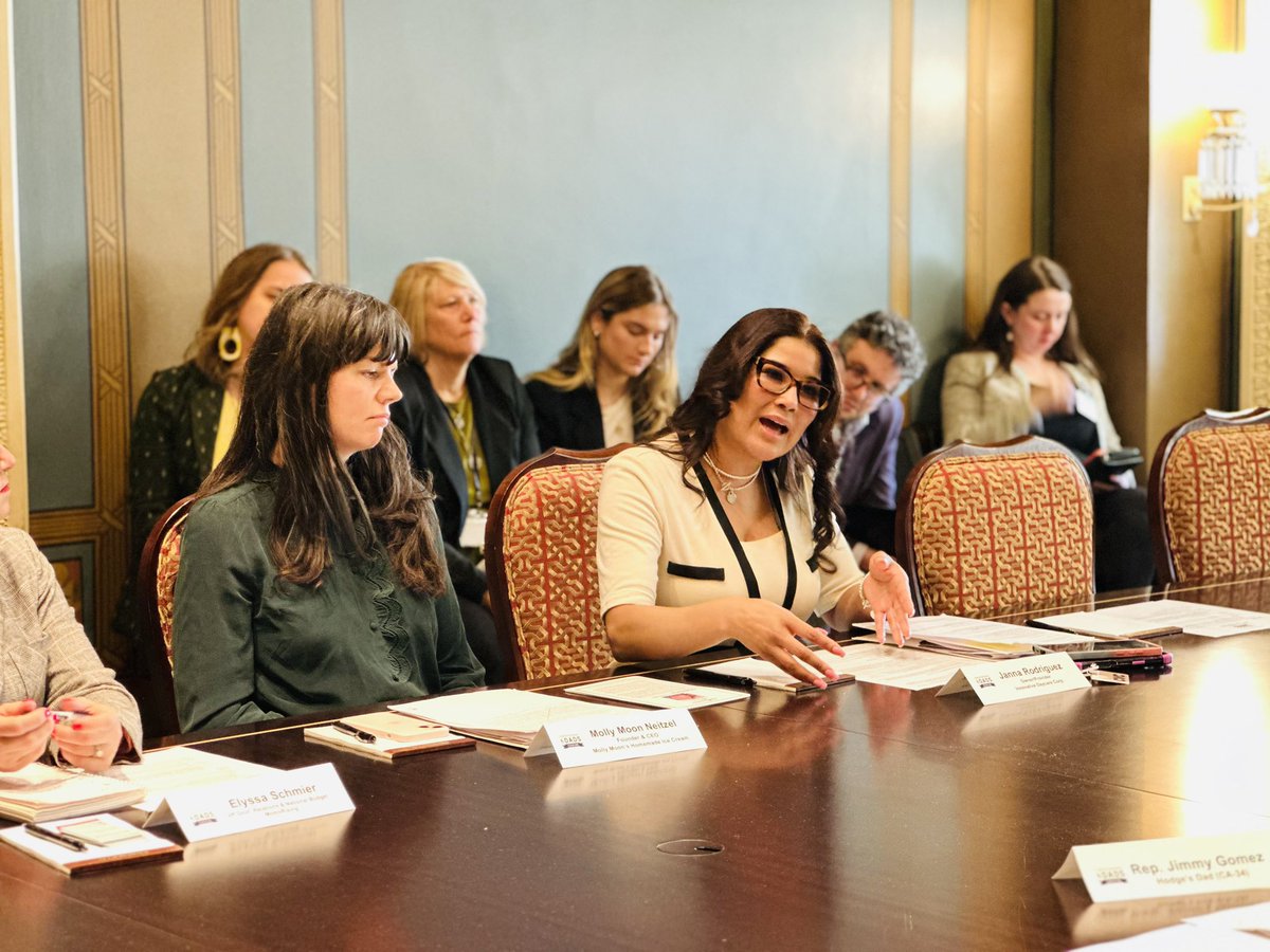 SmlBizMajority's tweet photo. We wrapped up our #SBTFC fly-in with an important meeting with @DadsCaucus where Small Business Majority National Council Member Janna Rodriguez spoke on the importance of affordable childcare for small businesses and their employees. https://t.co/9mwXJ371jM