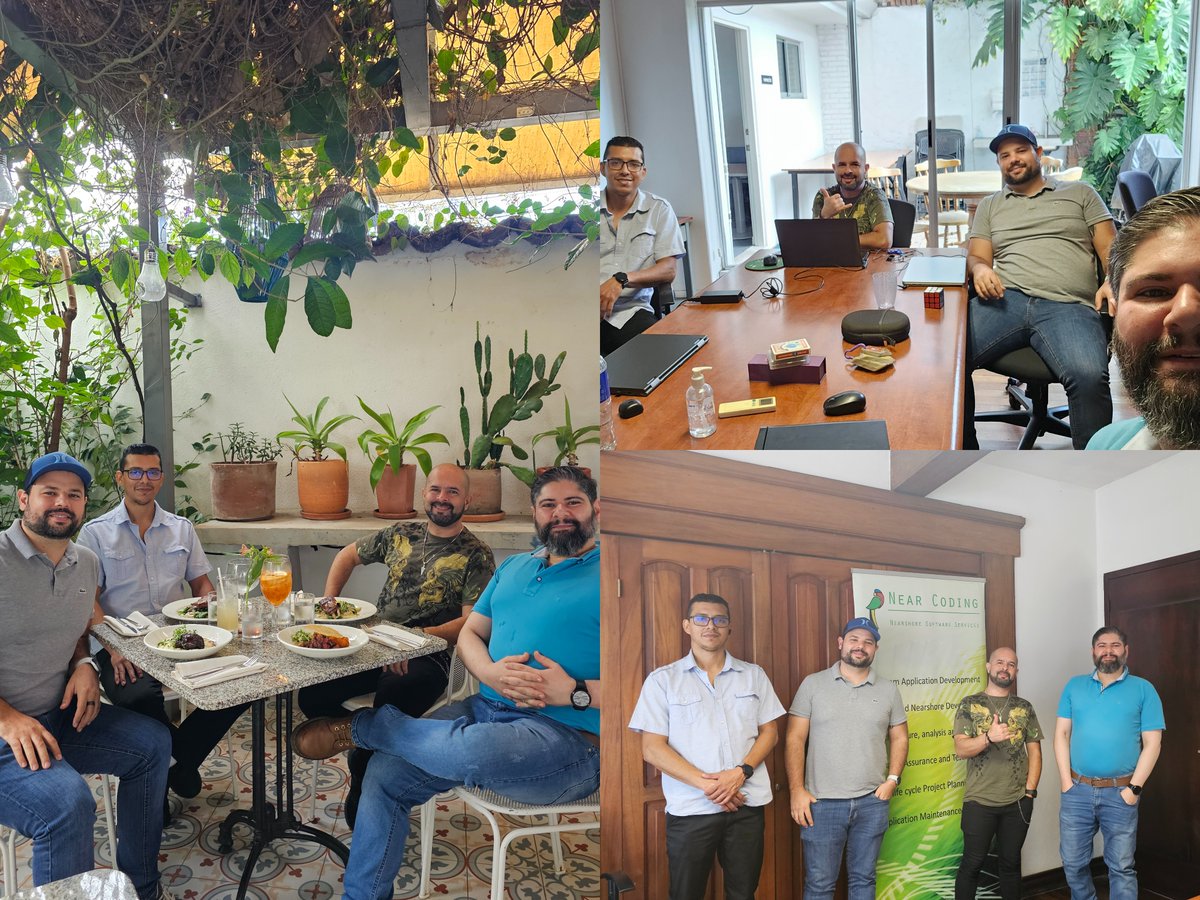 NearCoding's tweet image. We're delighted to announce that Luis Matamoros has joined our team as a Senior Software Developer
Last Friday we had an amazing Get-Together, where we shared a great time discussing ideas and brainstorming on how to deliver the best software development solution to our clients
