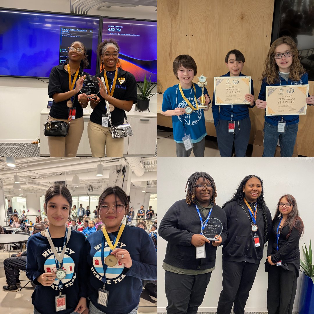 That's a wrap on the Middle School Public Forum Season! Congratulations to all of our Navy Pier Conference teams on an excellent season, and thank you to Allstate for hosting a great Middle School Public Forum City Championship! #ChicagoDebates #UrbanDebate #TournamentSeason