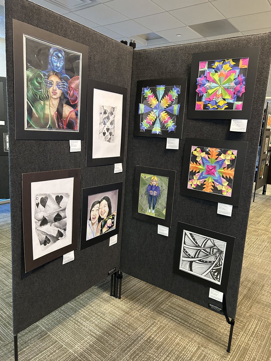 CFBISD's tweet photo. 🎨 On Feb. 25, the CFBISD Fine Arts department kicked off National Youth Art Month (YAM) with an annual opening reception at Carrollton Regional Medical Center. Artwork created by talented elementary through high school students from every CFBISD campus was represented. 

To read more, please visit: https://t.co/WFmYLrvW2c