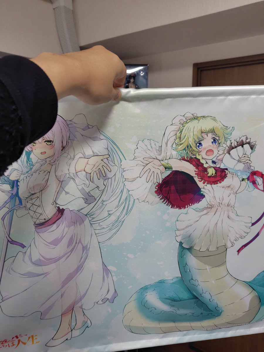 お？おおおおおーーー
タペストリーも特典絵だった！
でけぇええええ
すげぇぇぇええ