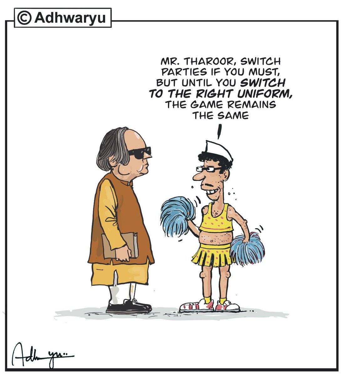 CartoonistSan's tweet image. #ShashiTharoor #HighCommand