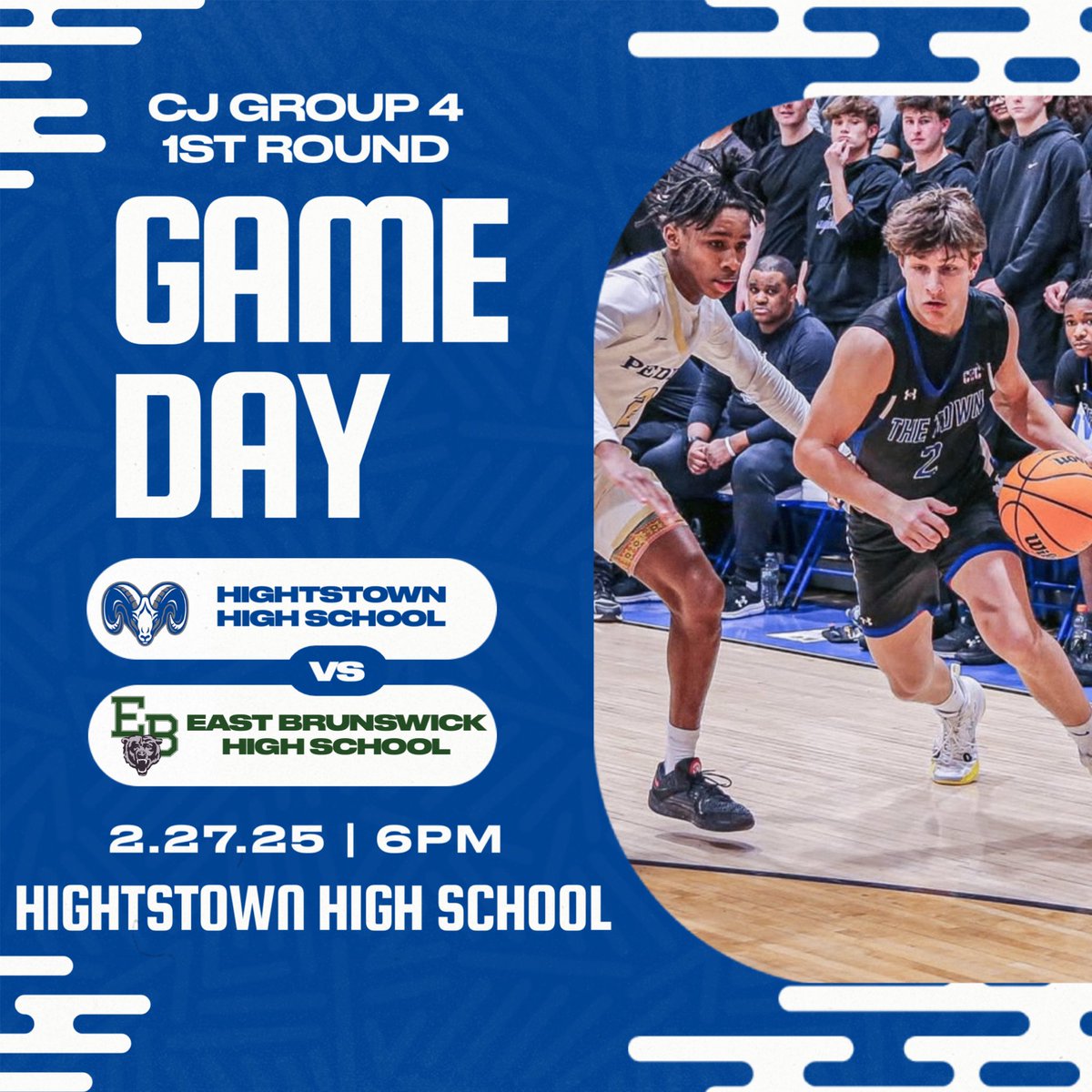 Hightstown Hoops (@hightstownhoops) on Twitter photo GAME DAYβΌοΈ
CJ Gr. 4 Playoffs begin in the TOWN Thursday night π
Looking forward to hosting our youth players for Youth Basketball Appreciation night at halftime.
π
2/27
π 6:00pm
π East Brunswick High School
π Hightstown High School
πΊ <a href="/WBCB_SN/">WBCB Sports Network</a>
#HightstownHoops GAME DAYβΌοΈ
CJ Gr. 4 Playoffs begin in the TOWN Thursday night π
Looking forward to hosting our youth players for Youth Basketball Appreciation night at halftime.
π
2/27
π 6:00pm
π East Brunswick High School
π Hightstown High School
πΊ <a href="/WBCB_SN/">WBCB Sports Network</a>
#HightstownHoops