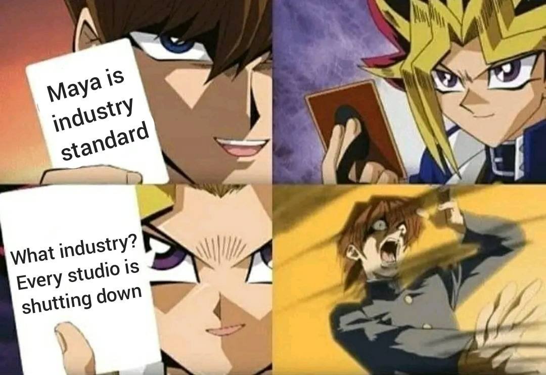 Cacophanus's tweet image. For Godsake, use Blender