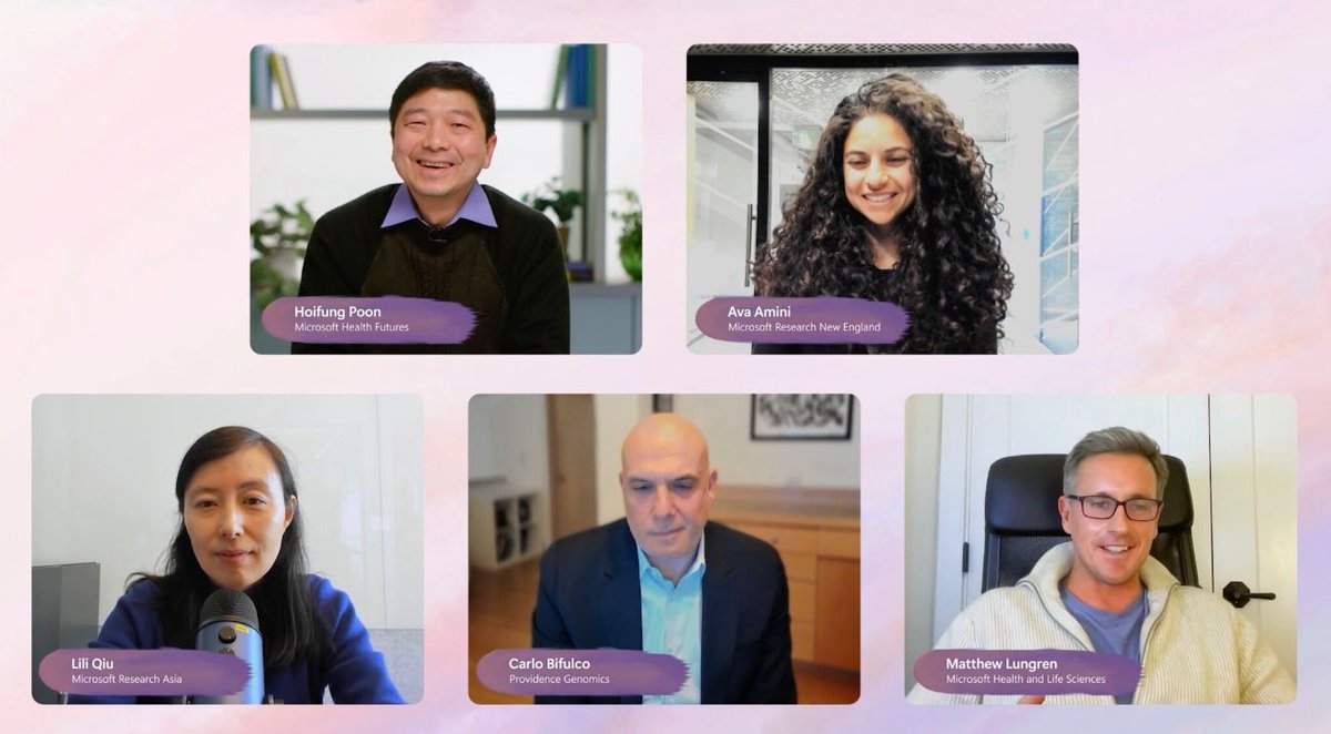 wguyman's tweet image. Just published: sessions from this quarter's Microsoft Research Forum Episode, spotlighting AI for Health and Agents. If you’re interested in the future of AI in healthcare and intelligent agent development, these may be worth a watch.
🏥 Health
1️⃣ AI for Precision Health…