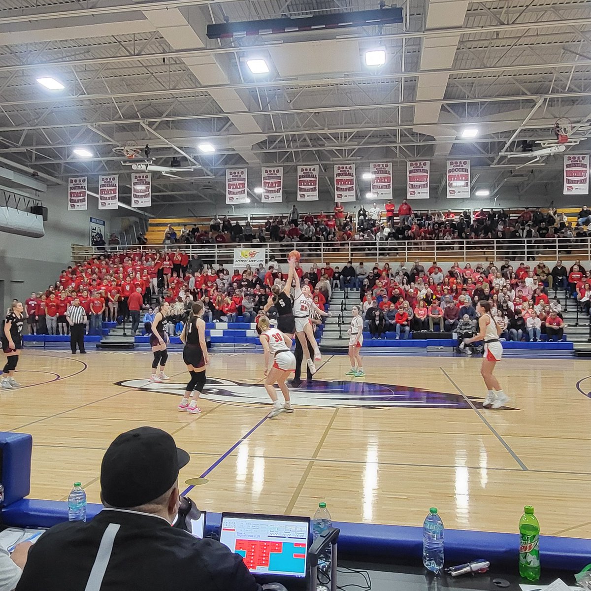 Underway from Underwood -- 2A Regional Final, Treynor vs Exira/Elk Horn-Kimballton #iahsbkb <a href="/IGHSAU/">IGHSAU</a>