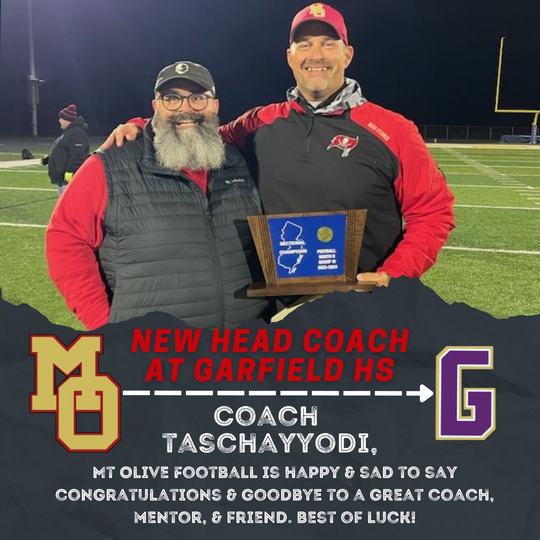 Mount Olive Football Marauders (@mohsfootballnj) on Twitter photo Wishing the best to Coach Taschayyodi! Thanks for all your hard work and dedication! Congratulations! <a href="/OConnorMOFB/">Brian OConnor</a> <a href="/MOHSMarauders/">Mount Olive Marauders Athletics</a> Wishing the best to Coach Taschayyodi! Thanks for all your hard work and dedication! Congratulations! <a href="/OConnorMOFB/">Brian OConnor</a> <a href="/MOHSMarauders/">Mount Olive Marauders Athletics</a>