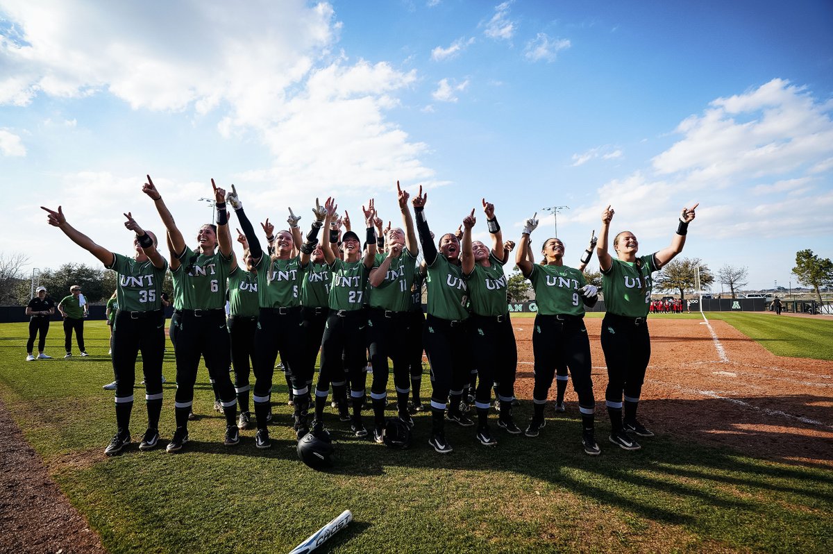 UNT Softball (@meangreensb) on Twitter photo โ
First career grand slam for <a href="/rileymcnemar/">Riley McNemar</a>
โ
First win over a ranked opponent in a home opener
โ
First ranked win since 2023
โ
First walk-off grand slam since 2014
โ
Largest seventh-inning comeback in program history
What a day!
#GMG ๐ข๐ฆ
โ
First career grand slam for <a href="/rileymcnemar/">Riley McNemar</a>
โ
First win over a ranked opponent in a home opener
โ
First ranked win since 2023
โ
First walk-off grand slam since 2014
โ
Largest seventh-inning comeback in program history
What a day!
#GMG ๐ข๐ฆ