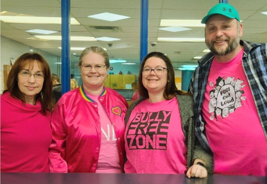 The 'Ridge was awash in Pink today, in honour of #PinkShirtDay2025. Our R.O.C.K philosophy reminds us all daily that Blazers show strength through kindness.