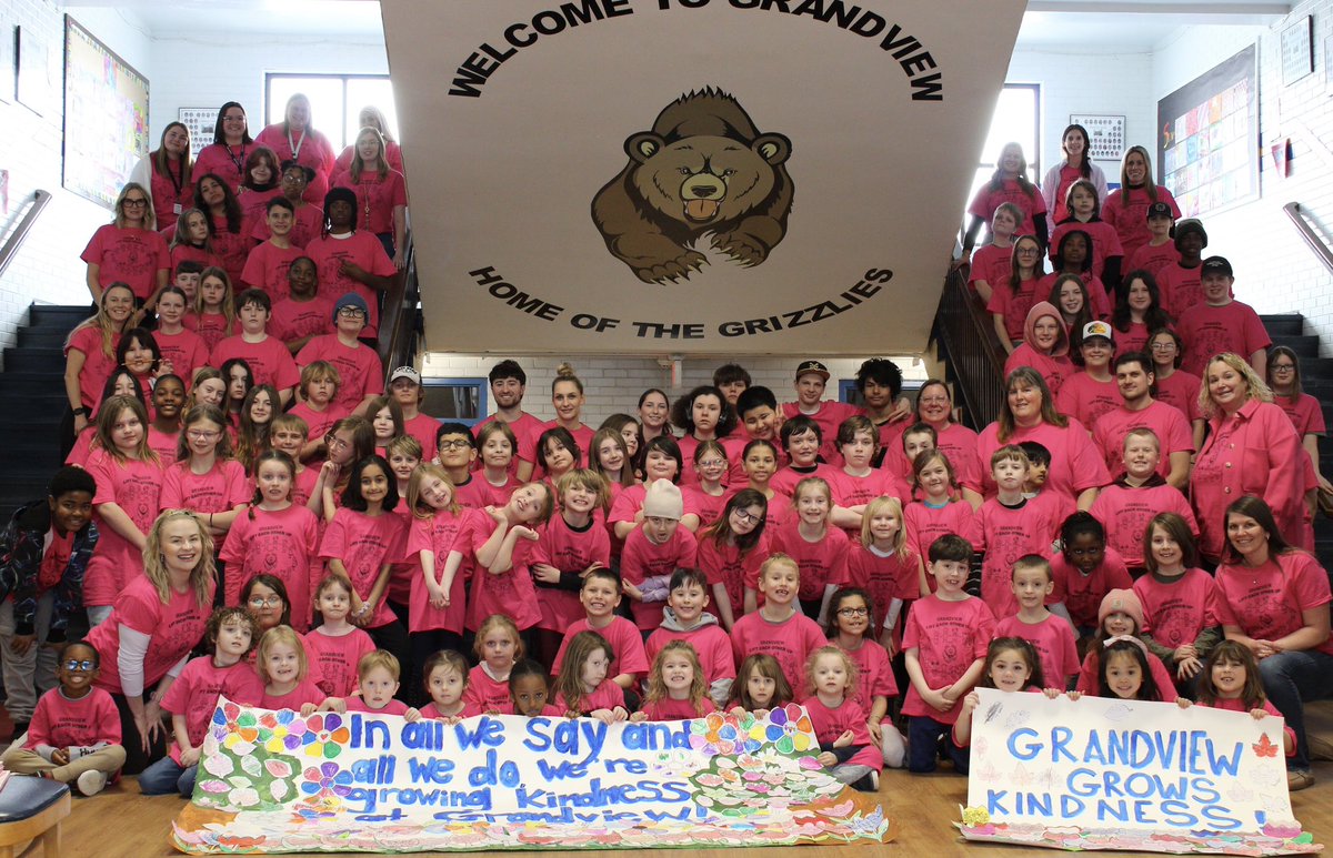 Jenn Boissonneault (@jboissie) on Twitter photo Kindness grows at Grandview! Thanks to our Grizzly PAC for making sure all students were included by gifting every student and staff a “Lift Each Other Up” pink shirt. <a href="/GEDSB/">Grand Erie District School Board</a> #KindnessMatters Kindness grows at Grandview! Thanks to our Grizzly PAC for making sure all students were included by gifting every student and staff a “Lift Each Other Up” pink shirt. <a href="/GEDSB/">Grand Erie District School Board</a> #KindnessMatters