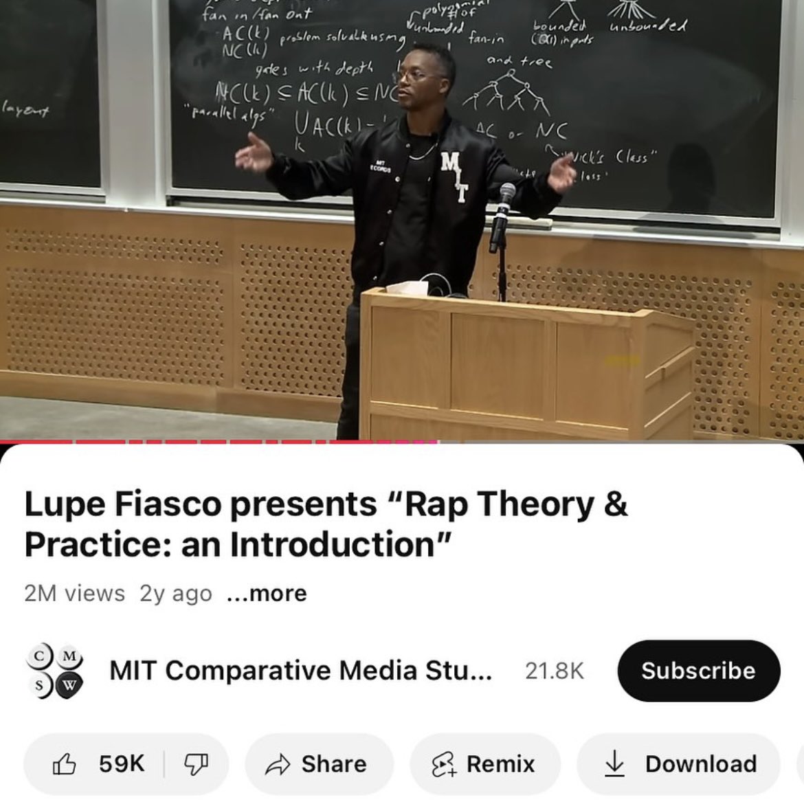 byreprised's tweet photo. “Rap Theory &amp; Practice” is currently in its 3rd year of being taught at @MIT.
Exploring and expanding Rap and what it means to be a rapper at the highest levels of academia. https://t.co/Ue4815IIHD