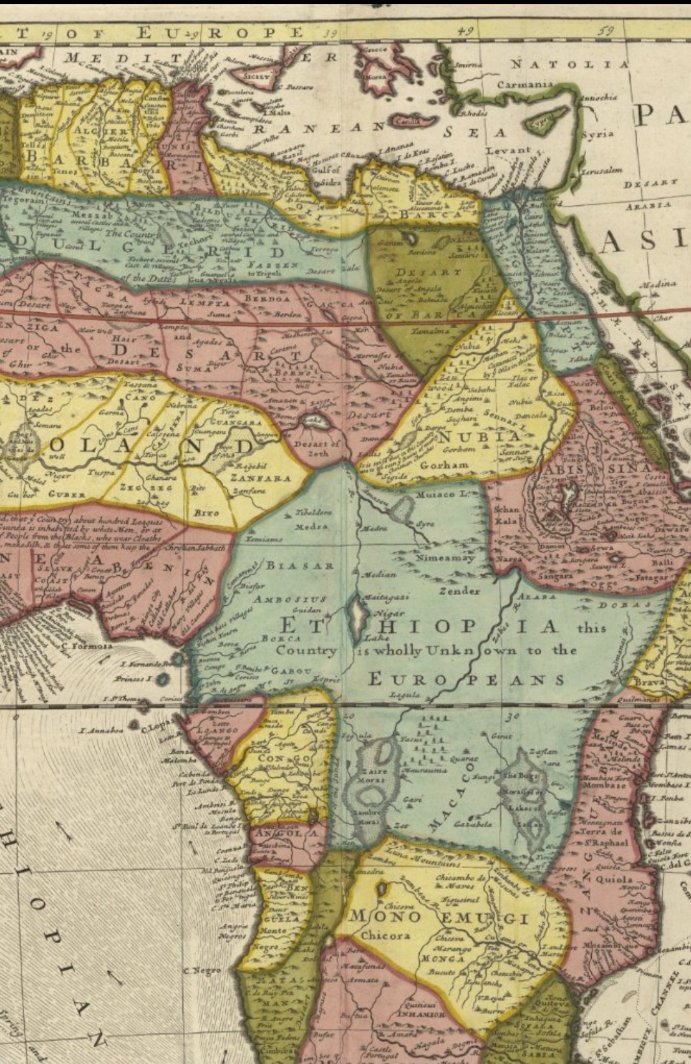 Corey_d_Lion (@csmooth2012) on Twitter photo <a href="/Seeing_Dbl/">๐๐๐๐๐๐๐ณ๐๐ โ๏ธ</a> Zephaniah 3:10
"From beyond the rivers of Ethiopia my suppliants, even the daughter of my dispersed, shall bring mine offering."
Herman Moll Map of Ethiopia 1710.
Equatorial Africa. <a href="/Seeing_Dbl/">๐๐๐๐๐๐๐ณ๐๐ โ๏ธ</a> Zephaniah 3:10
"From beyond the rivers of Ethiopia my suppliants, even the daughter of my dispersed, shall bring mine offering."
Herman Moll Map of Ethiopia 1710.
Equatorial Africa.
