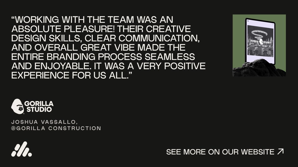 A bold new look for Gorilla Studio.

"Working with We Discover was exceptional! Their strategic insights, speed, and creativity stood out. The process was seamless, and the results exceeded our expectations." – Gorilla Studio

#BrandTransformation #WeDiscover #GorillaStudio