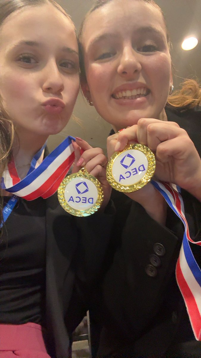 They did it again!

1st place at DECA District Competition for their project!  So proud of these two girls!